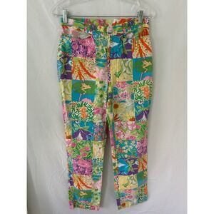 Lilly Pulitzer Patchwork Floral‎ Capri Pants Size 6